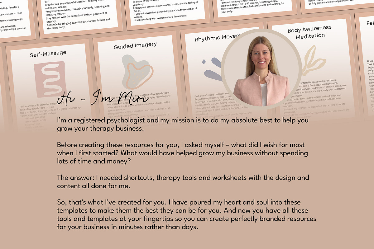 Somatic Therapy Canva Flashcards, a Templates & Theme by Miri Campbell (Photo 10 of 10)