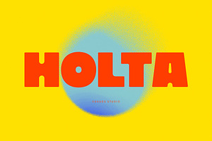 Holta, a Sans Serif Font by vuuuds