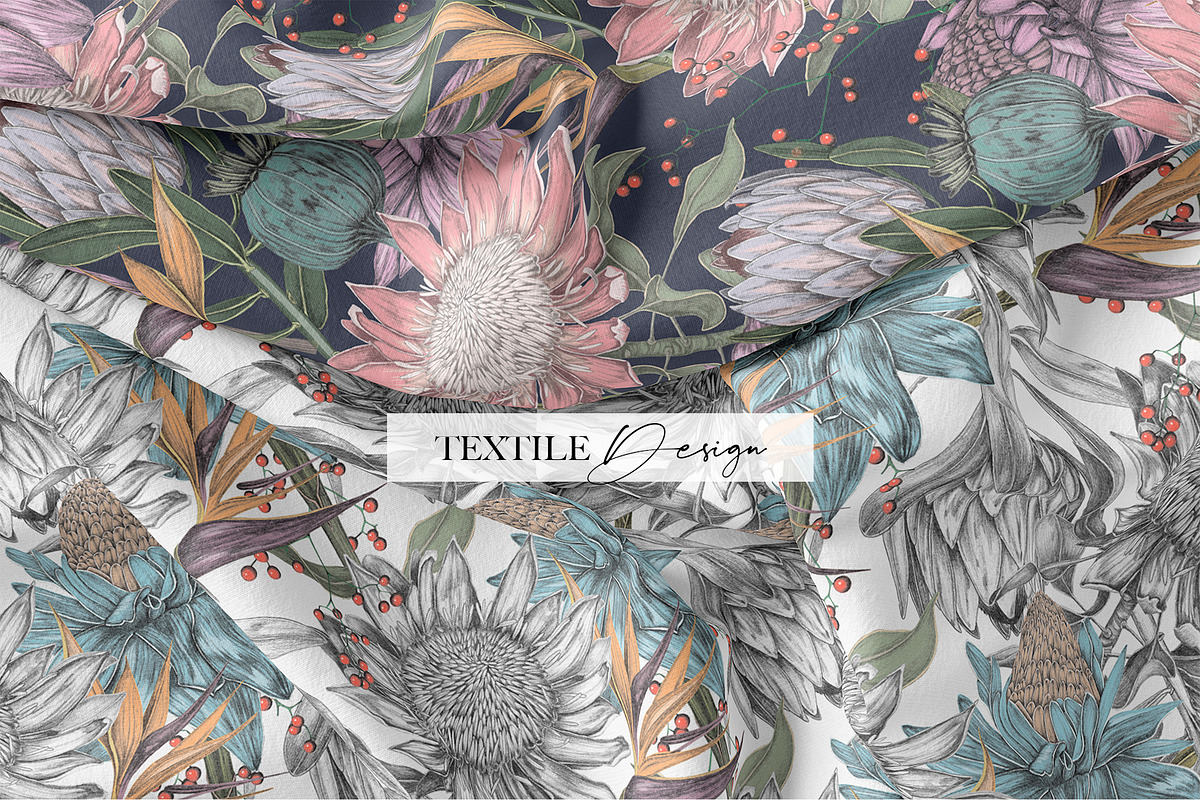 Luxury Sketchy Floral Vintage, a Pattern Graphic by Alisa Fimen Design (Photo 3 of 11)