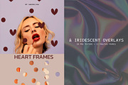 Heart Frames & Iridescent Overlays, a Texture Graphic by Anzhelika (Thumbnail 1 of 9)
