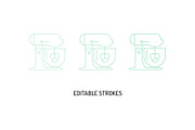 Bakery Icons, an Outline Icon by Val Polaski (Thumbnail 2 of 6)