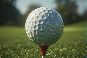 Golf ball stock image