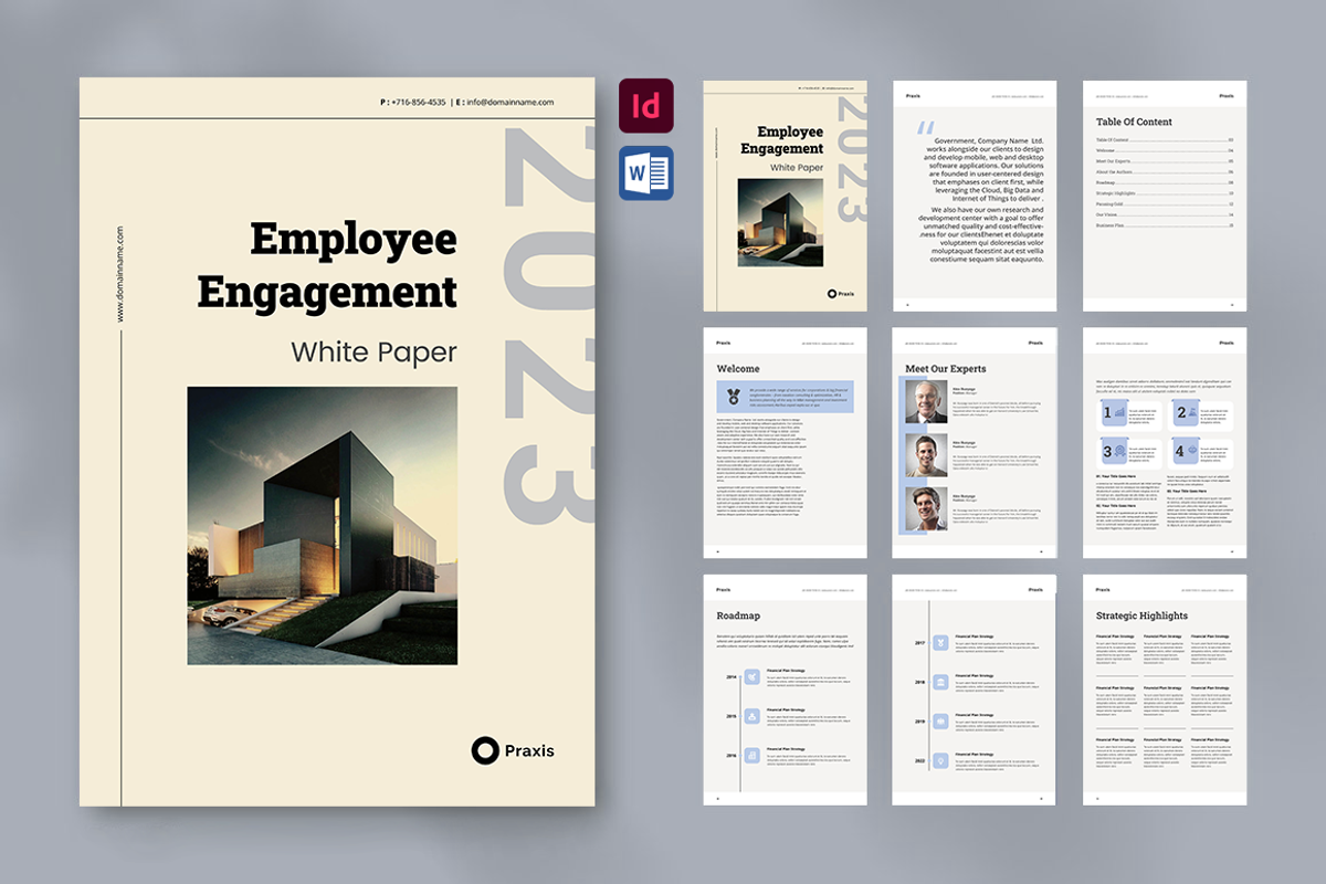 White Paper Template Word, a Brochure Template by azadcsstune (Photo 1 of 9)