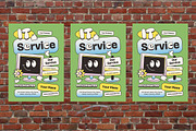 Retro Y2K IT Service Flyer Set, a Flyer Template by Aiyari Graphic (Thumbnail 3 of 3)