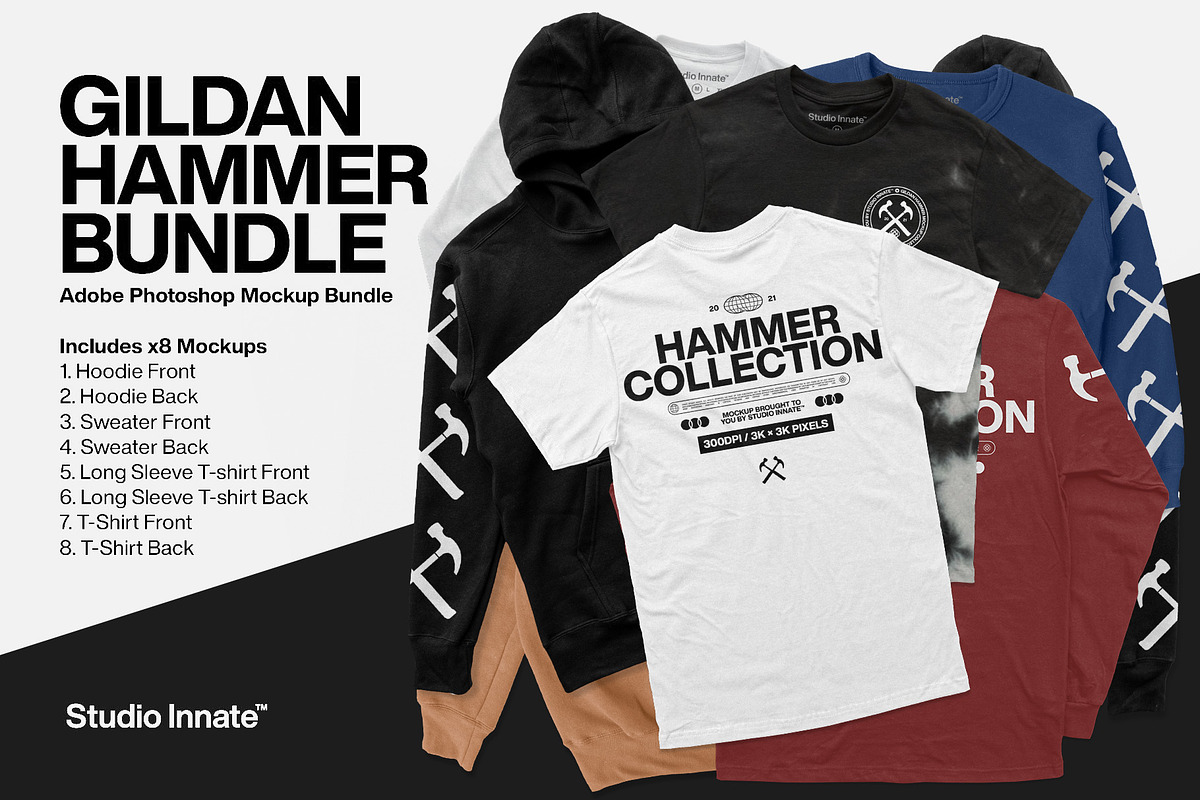 Hammer Mockup Collection, a Hoody Mockup by Studio Innate (Photo 1 of 10)