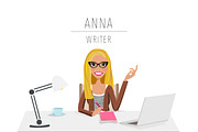 Writer / Blogger Portrait Creator, a Person Illustration by Lauren Lesley Studio (Thumbnail 3 of 33)