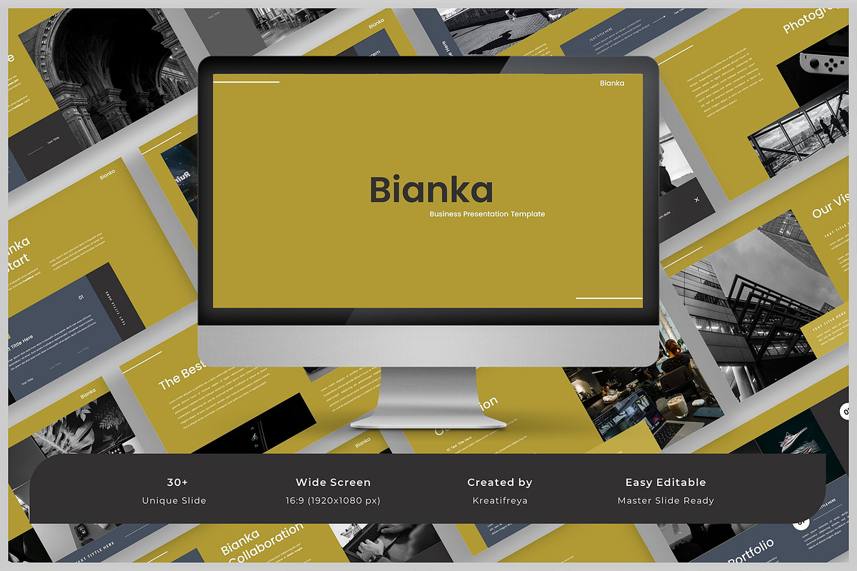 Bianka-Business Google Slide, a Presentation Template by kreatifreya (Photo 1 of 5)