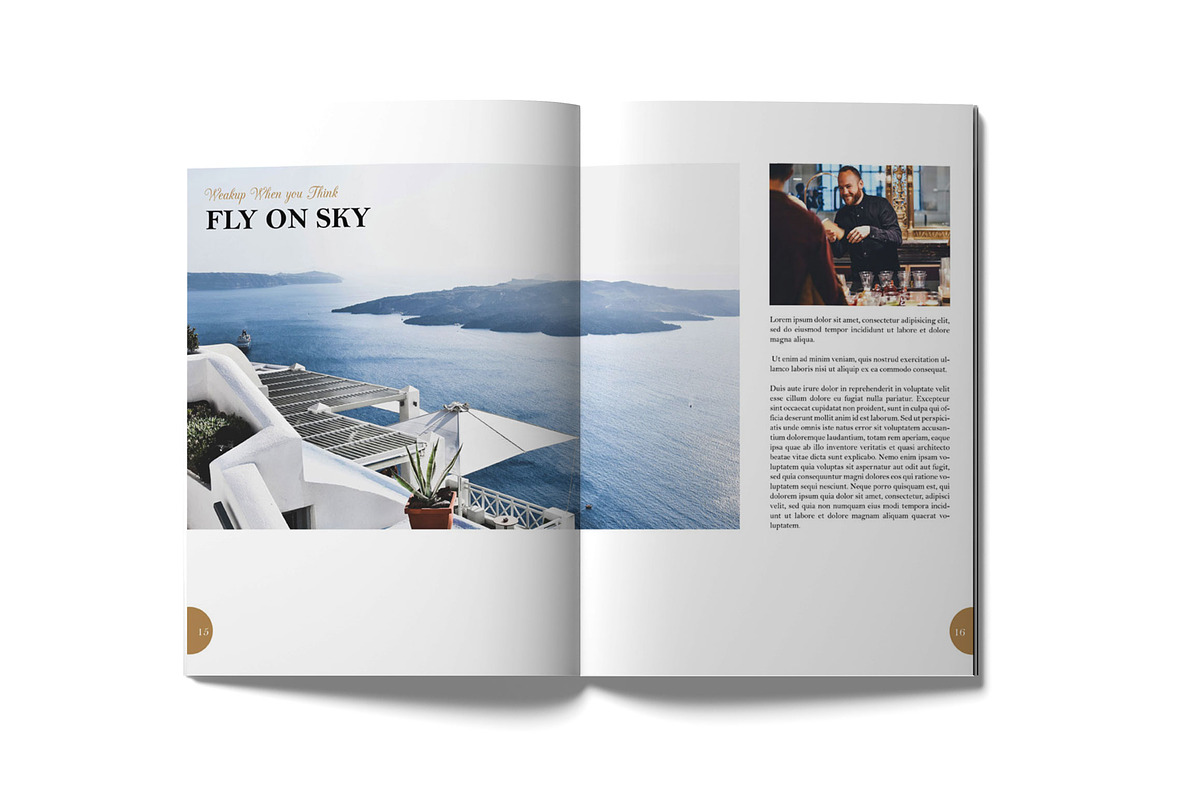 Flyon Brochure Photoshop Template, a Brochure Template by ORCOLOR (Photo 6 of 12)
