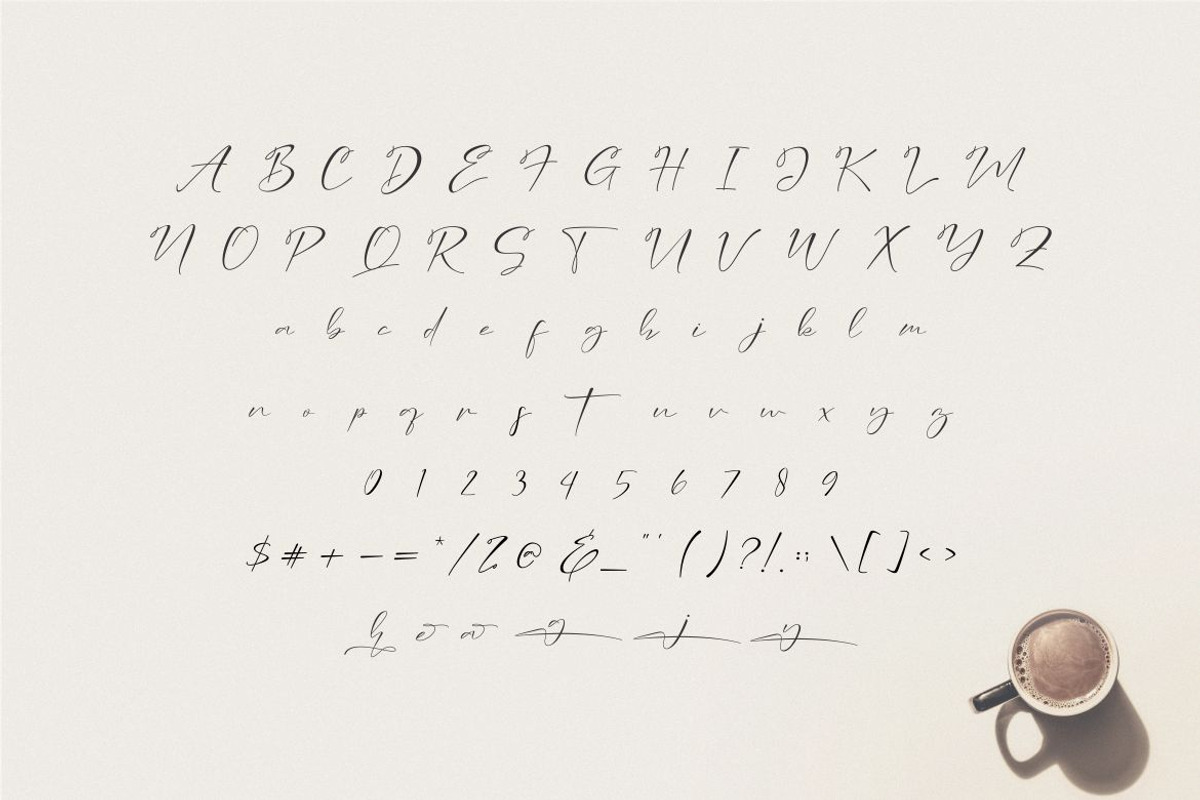 Nagethia Font, a Handwritten Font by Onotype (Photo 3 of 4)