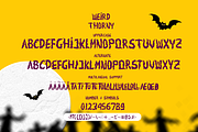 Weird Thorny - Spooky Horror Font, a Handwritten Font by Pandeka Studio (Thumbnail 12 of 12)