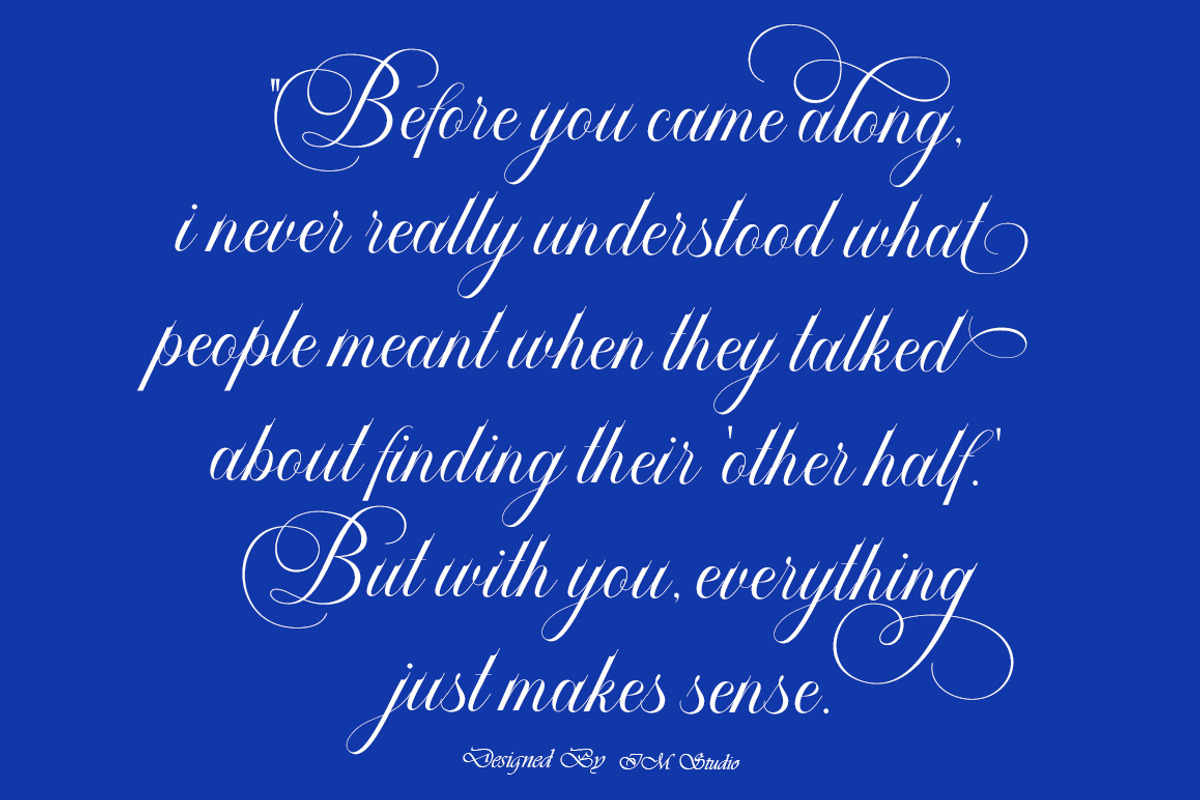 Gotham Calligraphy, a Script Font by IM Studio (Photo 7 of 9)