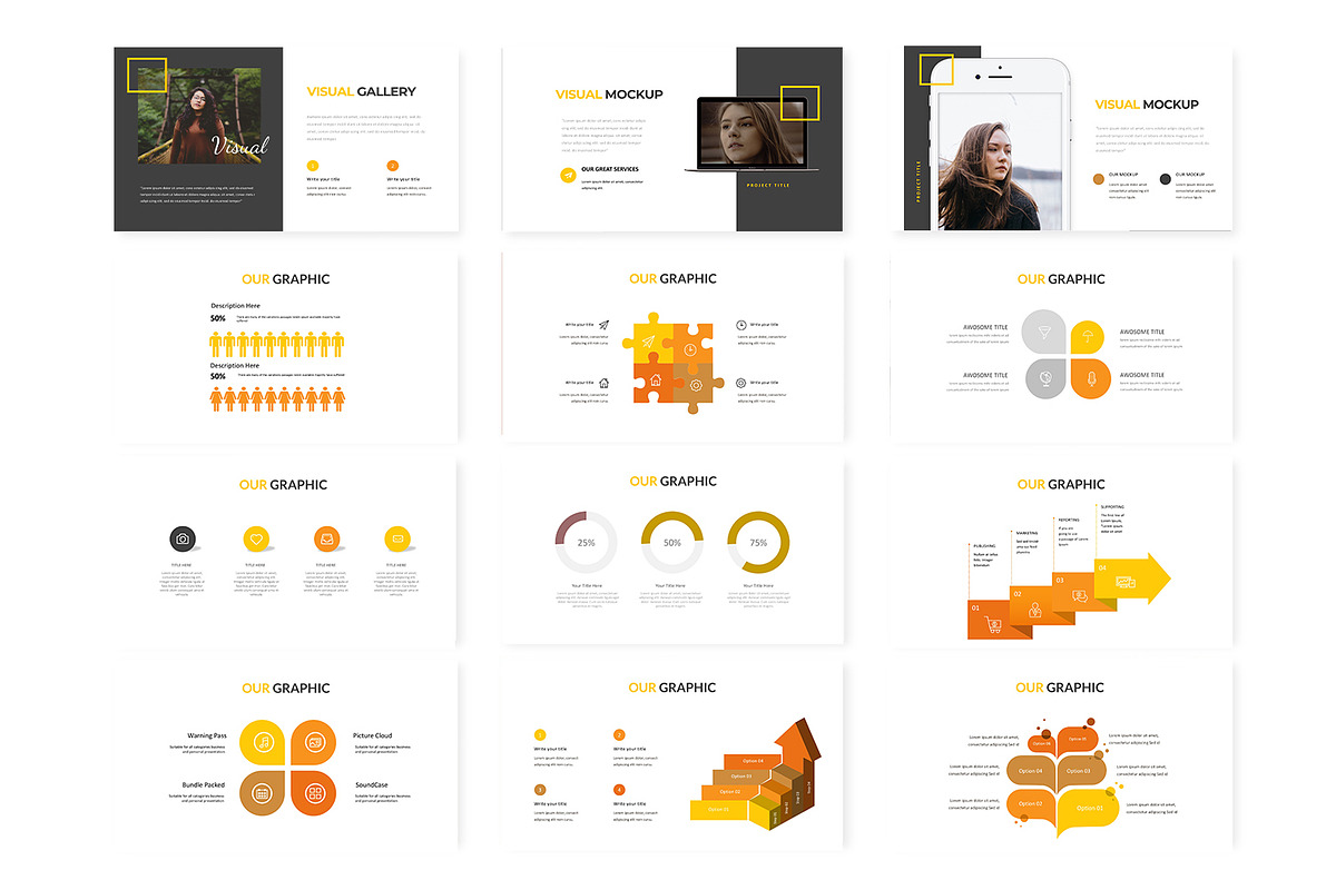 Visual - Keynote Template, a Presentation Template by AQR Studio ...