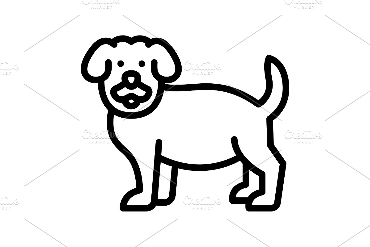 Breeds species black icon, an Outline Icon by Creative priyanka