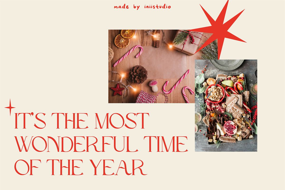 Santa - A Modern Christmas Font, a Serif Font by Iniistudio (Photo 3 of 6)