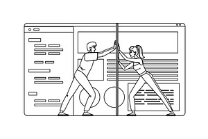 software contrast ratio website, a Person Illustration by pikepicture