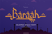 Barqah | Islamic Style Font, a Script Font by Denustudios (Thumbnail 1 of 12)