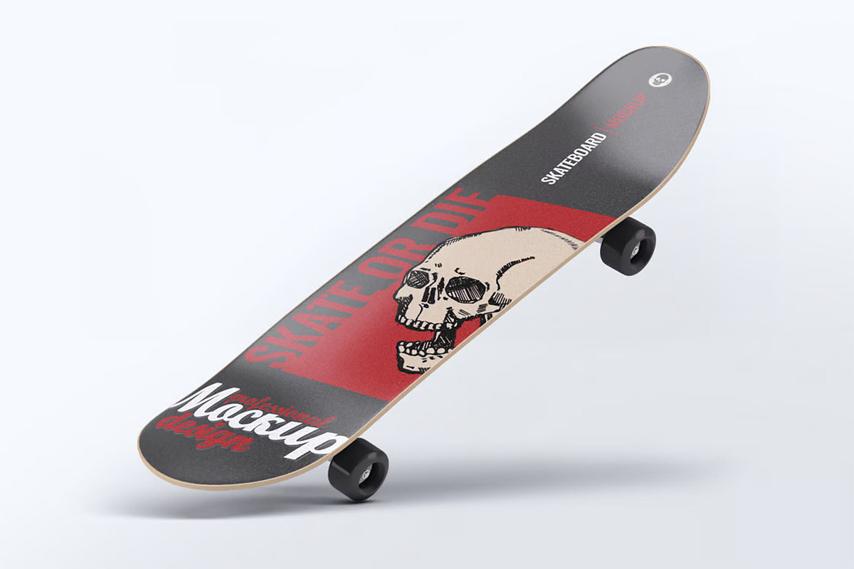 Skateboard Mock-Up, a Product Mockup by Se٧enStudio (Photo 3 of 8)