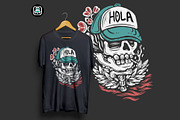 cool tshirt design hola my heart, an Illustration by borera studio (Thumbnail 2 of 2)
