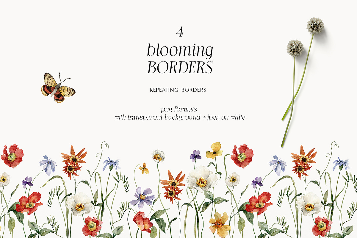 BLOOMING wildflowers of spring, a Seasonal Illustration by AleksaArt (Photo 6 of 13)