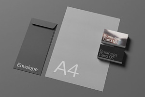 Stationery Set 02 Standard Mockup