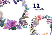 Meadow watercolor floral set, a Decorative Illustration by Tamaretto (Thumbnail 8 of 8)