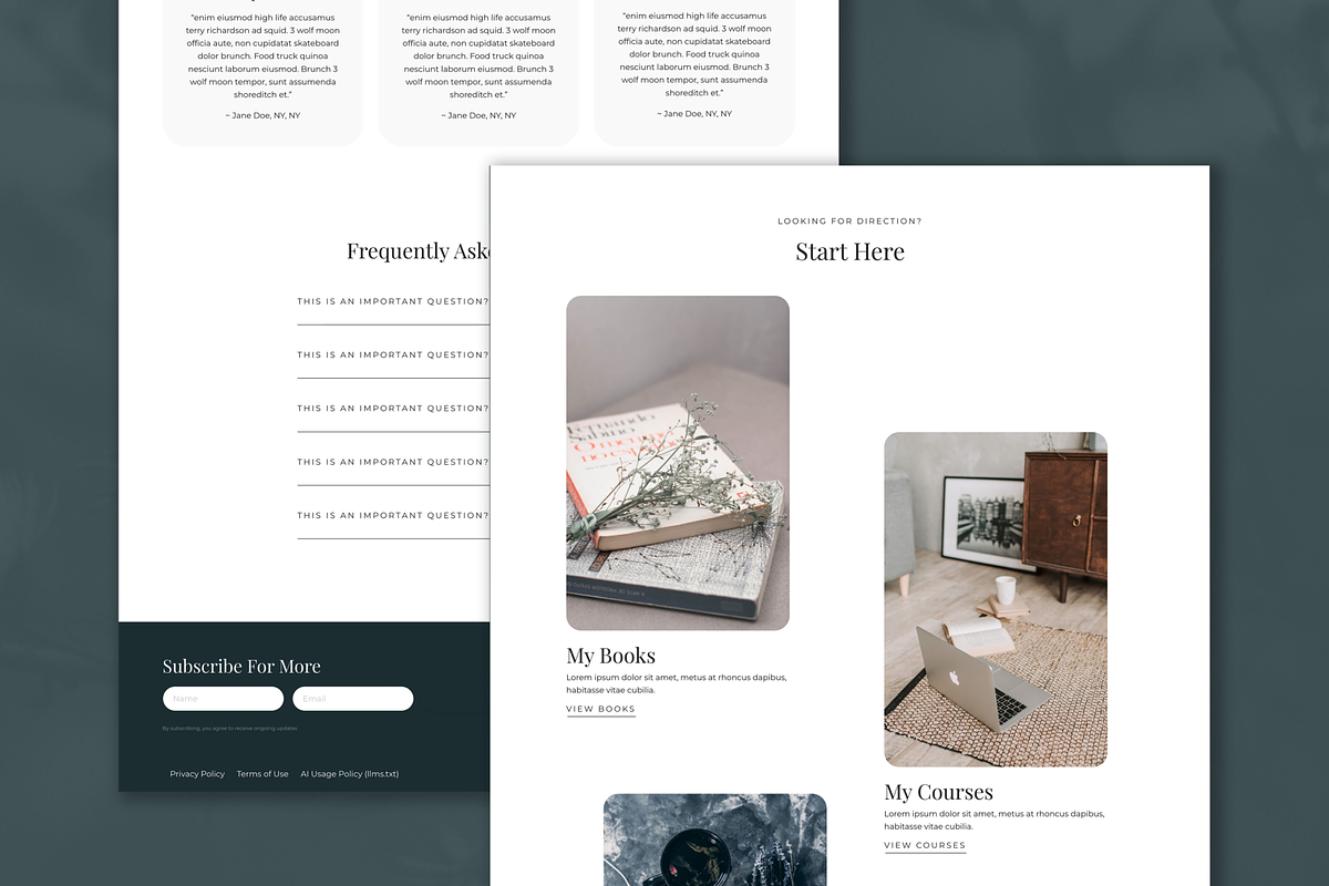 Sawyer Kajabi Theme preview 2