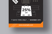 Black Friday Flyer Layout, a Flyer Template by MightyDesign (Thumbnail 3 of 8)