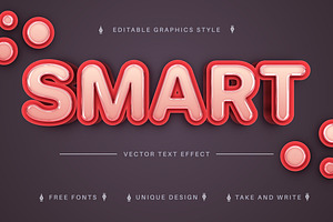 Smart Glasses - Editable Text Effect