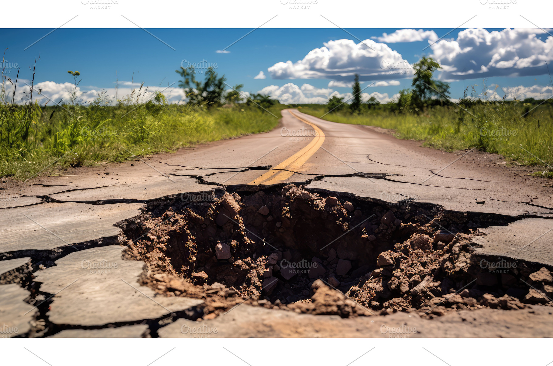 confusion rough road sign ai, a Transportation Photo by pikepicture