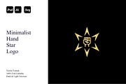 Minimalist Hand Star Logo, a Branding & Logo Template by Luxury Logos (Thumbnail 1 of 4)