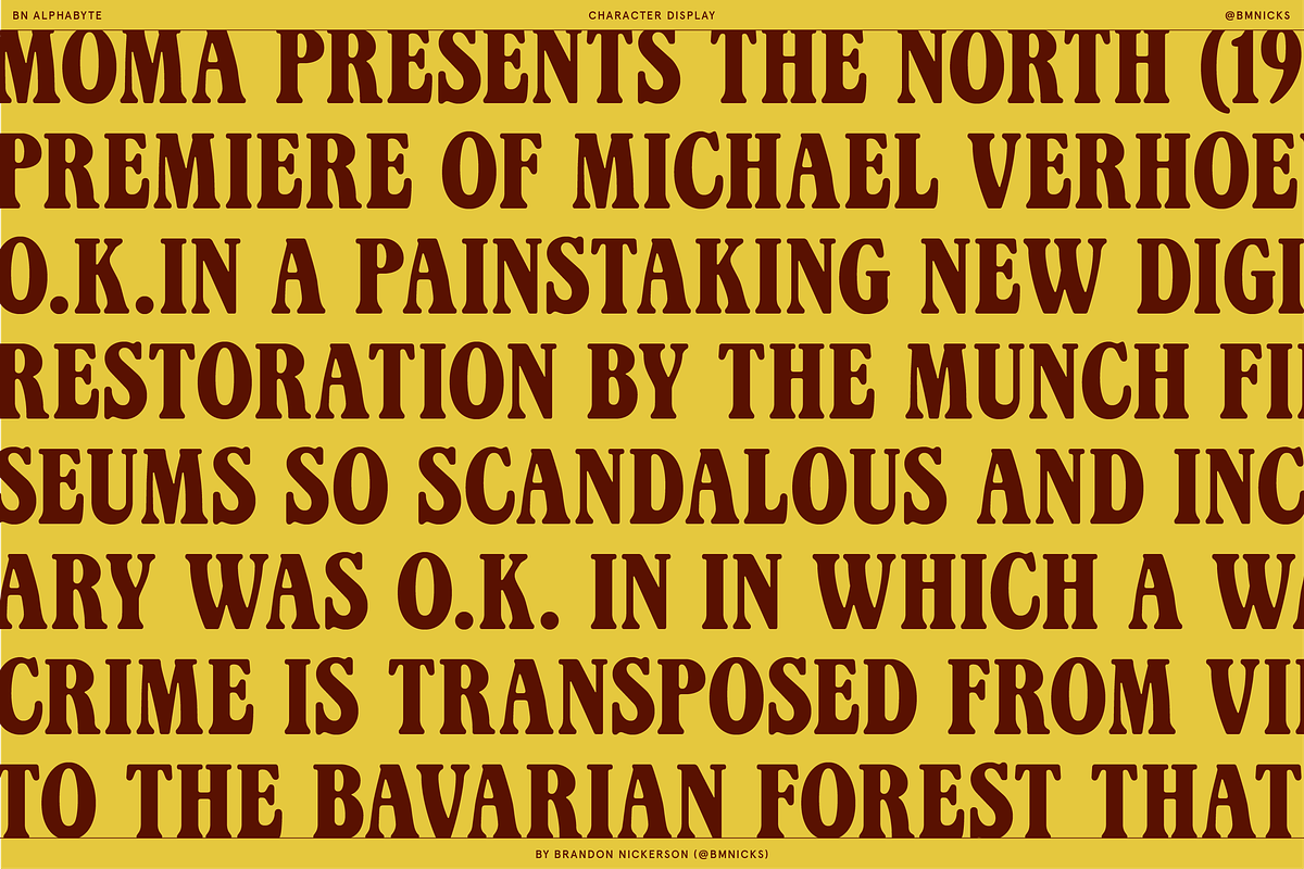 BN Alphabyte, a Serif Font by Bnick (Photo 9 of 14)