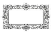 Vintage Rectangle Frame SVG Bundle, an Illustration by Designs_River (Thumbnail 6 of 31)