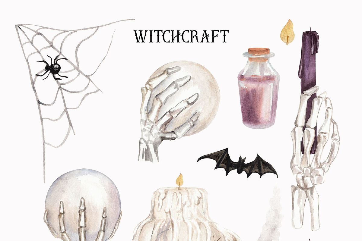 Glam Halloween Season of the Witch, a Seasonal Illustration by Catch the Dream Art (Photo 7 of 10)