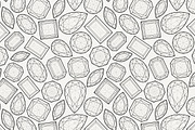 Vector outline gems collecton, an Object Illustration by Exit Graphic Shop (Thumbnail 2 of 3)