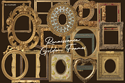Renaissance Golden Frames Cliparts, an Object Graphic by Lilithcollageart (Thumbnail 1 of 14)