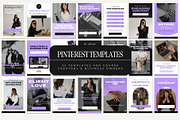 Modern Pinterest Templates for Canva, a Social Media Template by Blush Created (Thumbnail 1 of 8)