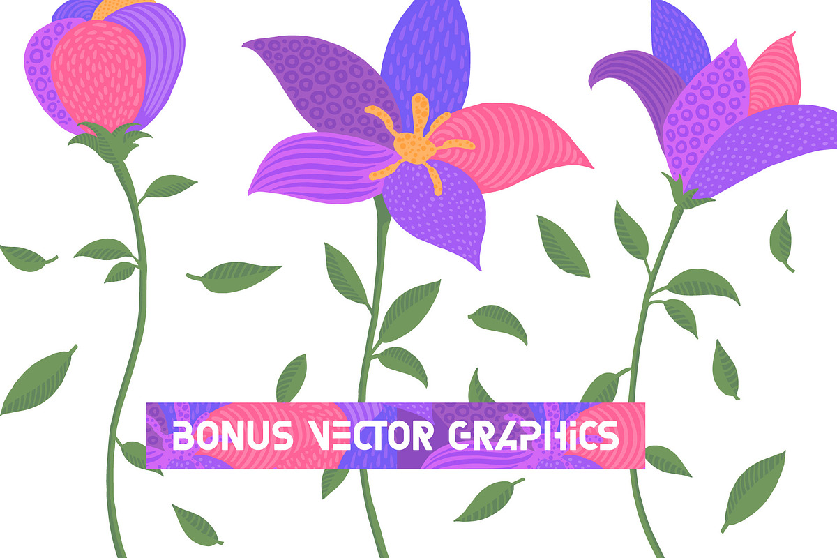 Florry font & graphics. preview 5