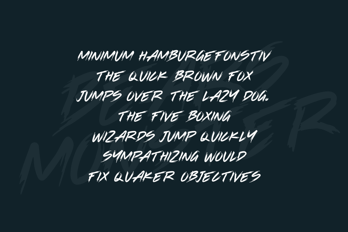 Bears Monster Font, a Blackletter Font by albert_kalingga (Photo 2 of 5)