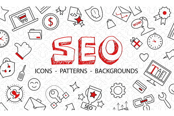 Seo Bundle Icons Patterns And More