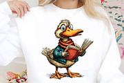 Cozy Reading Birds Clipart Bundle., an Animal Illustration by SVGArt (Thumbnail 3 of 3)