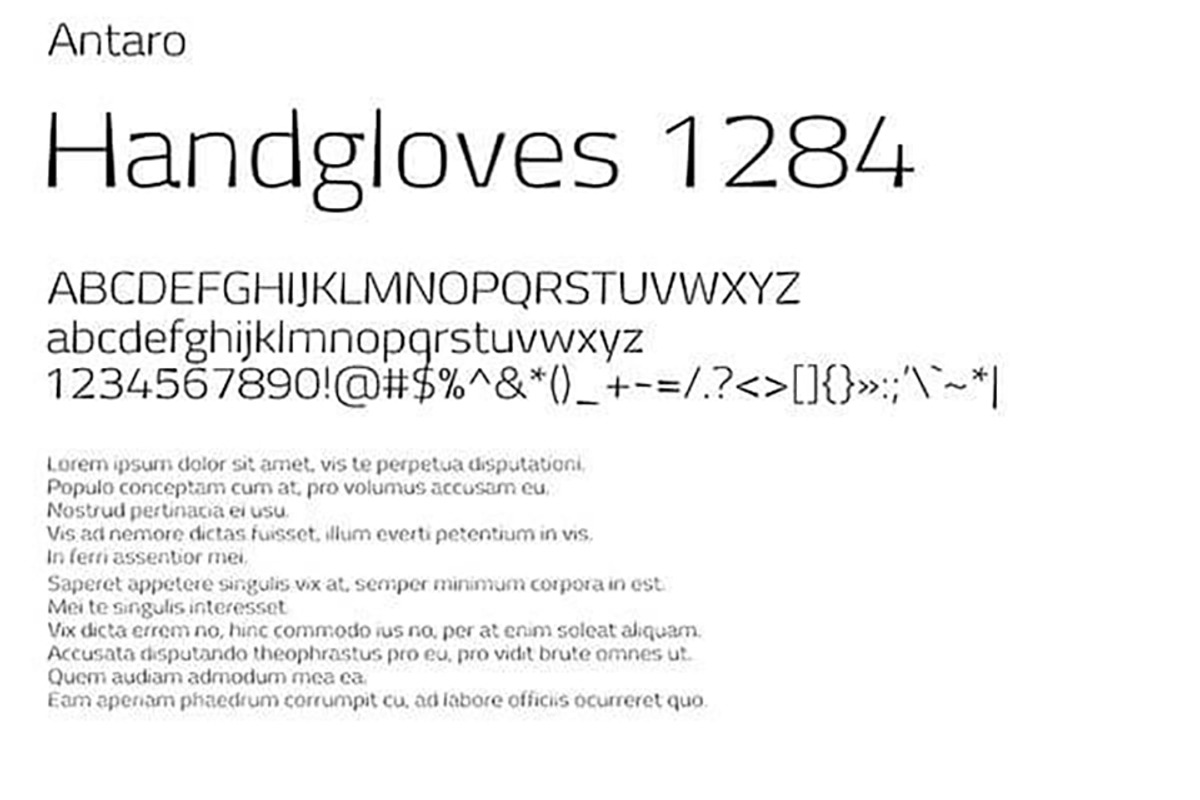 Antaro Font preview 2