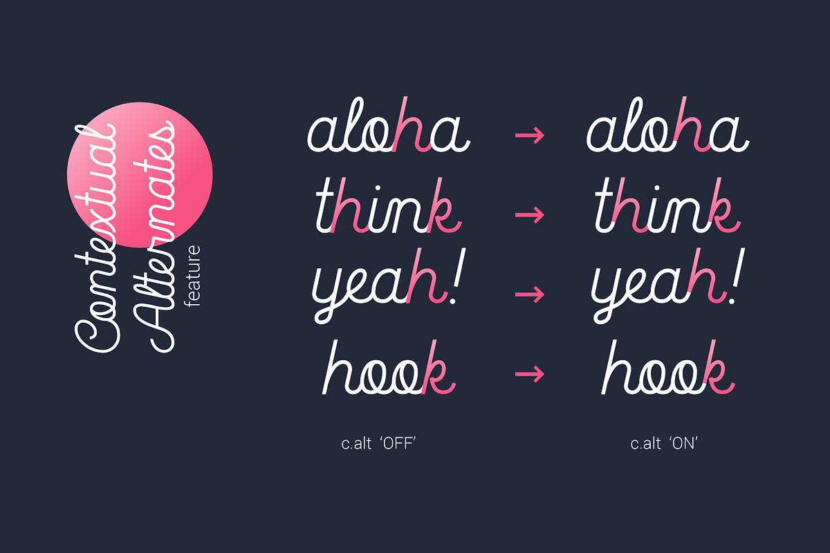 La Patio Script, a Script Font by Nasir Udin (Photo 9 of 12)