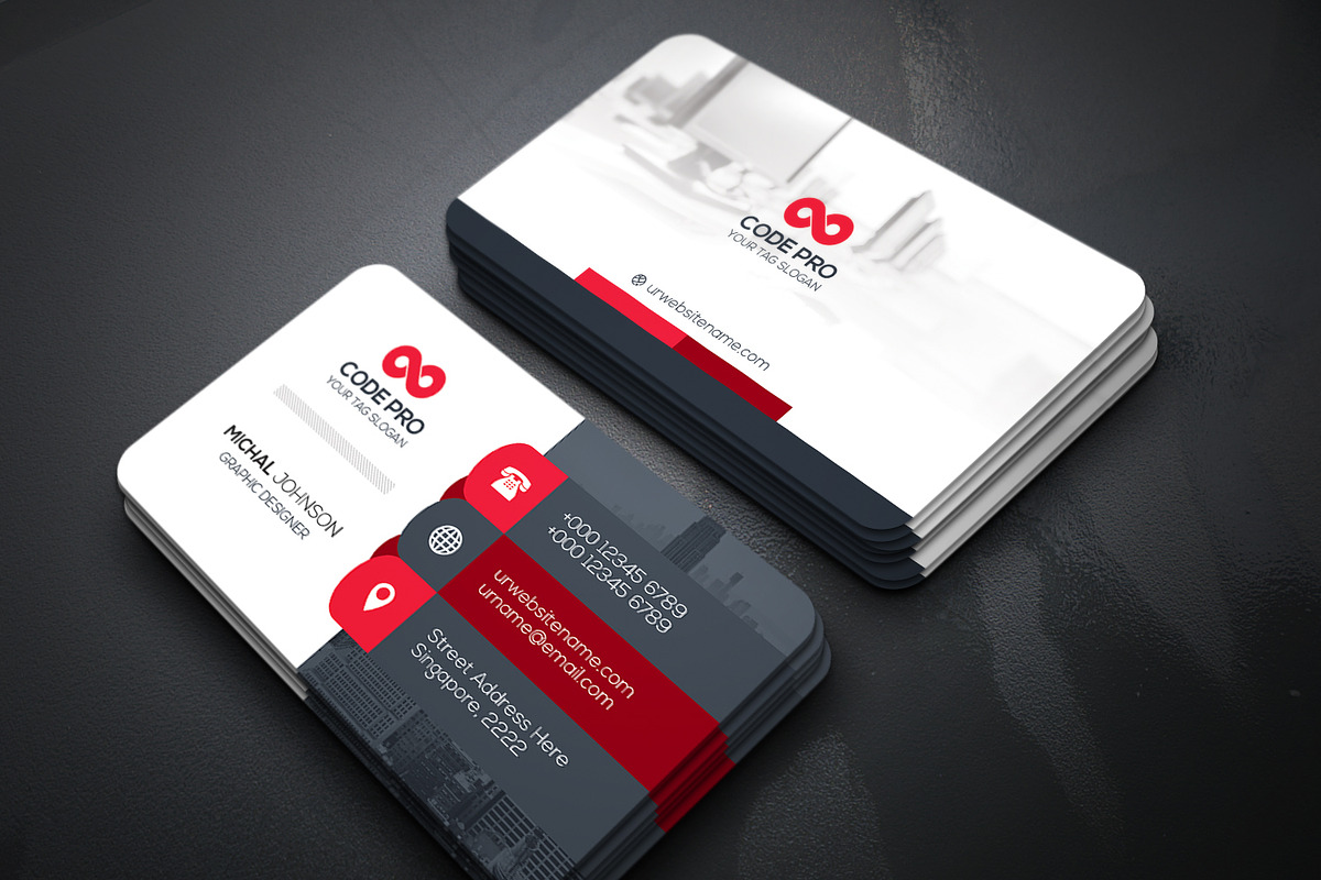 Business Cards 2 in 1, a Business Card Template by Genereux Art (Photo 2 of 8)