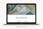 Showit Resources Page Template, a Landing Page Template by Zhillmatic (Thumbnail 3 of 7)