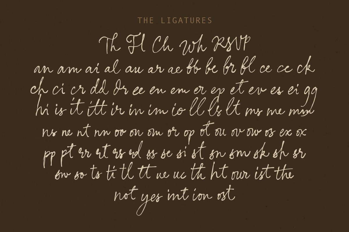 Nostalgic Words Vintage Signature, a Script Font by Letterhend Studio (Photo 8 of 10)