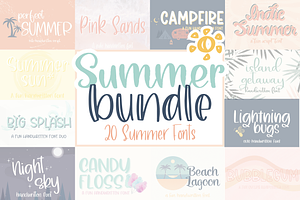 Summer Handwritten Font Bundle, a Handwritten Font by Designing Digitals