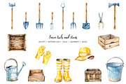 Watercolor farming life clipart, a Food Illustration by Art and Funny (Thumbnail 4 of 7)