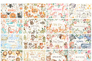 Watercolor Bundle, an Animal Illustration by Flora+Bear (Thumbnail 2 of 32)