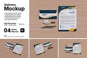 Stationery Mockup Bundle Set, an Advertising Mockup by Rielismee (Thumbnail 1 of 5)