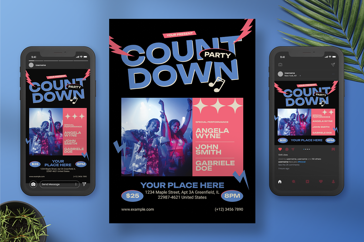 Music Party Flyer, a Flyer Template by Annora Studio (Photo 3 of 6)